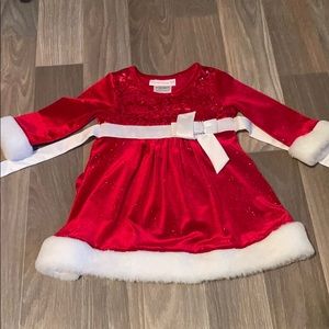 Shiny red dress - Bonnie baby 12 M